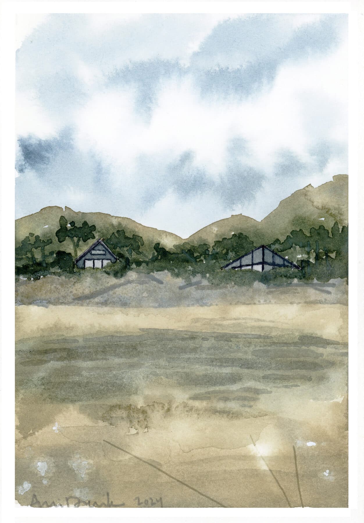 Watercolor painting of Manzanita