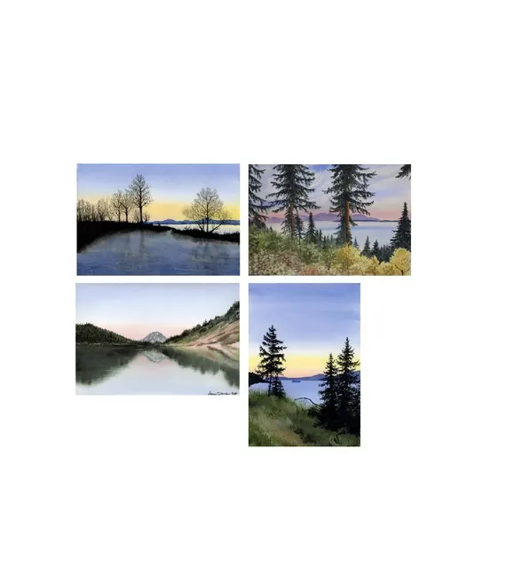 Sunset Cards- Set of 4