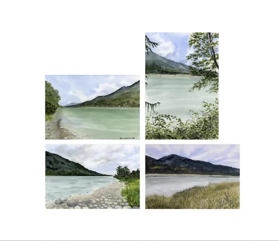 Skagit River Cards- Set of 4