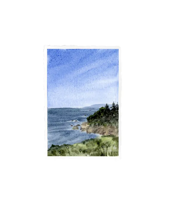 Original 4x6 Deckled Edge Landscape- Kasler Pt. California