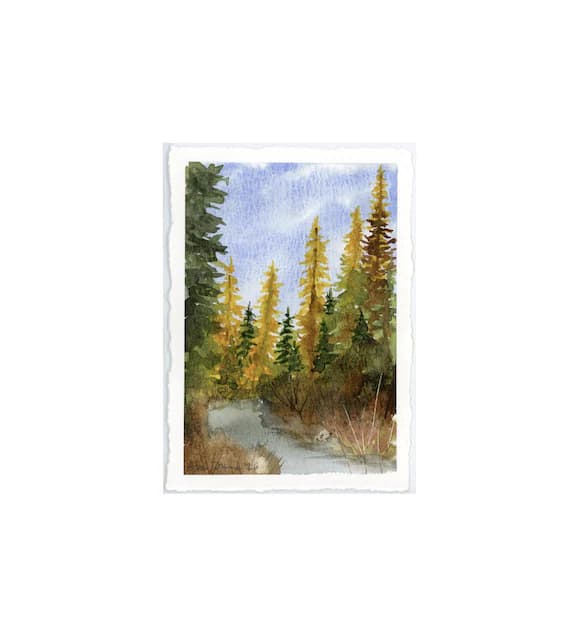 Original 4x6 Deckled Edge Landscape- Bend, Oregon