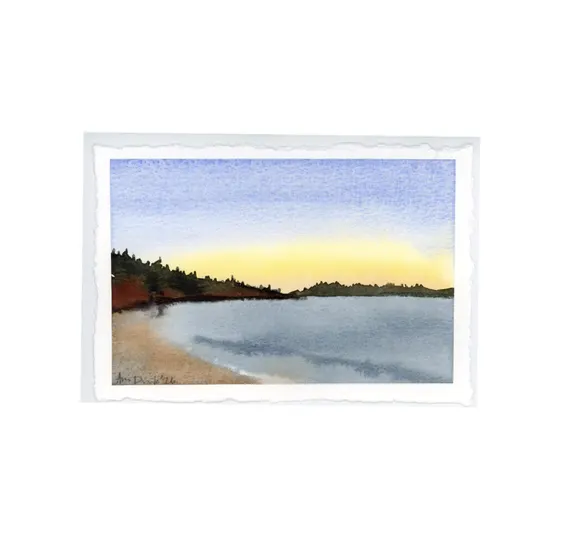 Original 4x6 Deckled Edge Landscape- Golden Gardens, Seattle